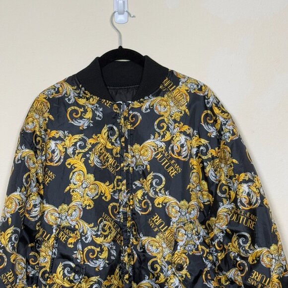 Versace Jeans Couture Jacket Barocco Reversible Bomber Jacket Printed coat - Picture 11 of 13